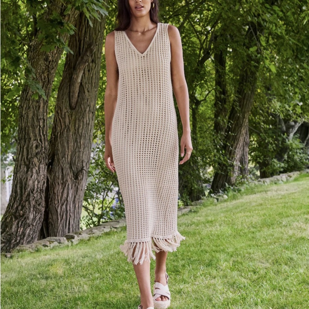 Fring lined dress
